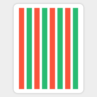 Fluminense Classic Retro Red and Green Stripes 1970 Sticker